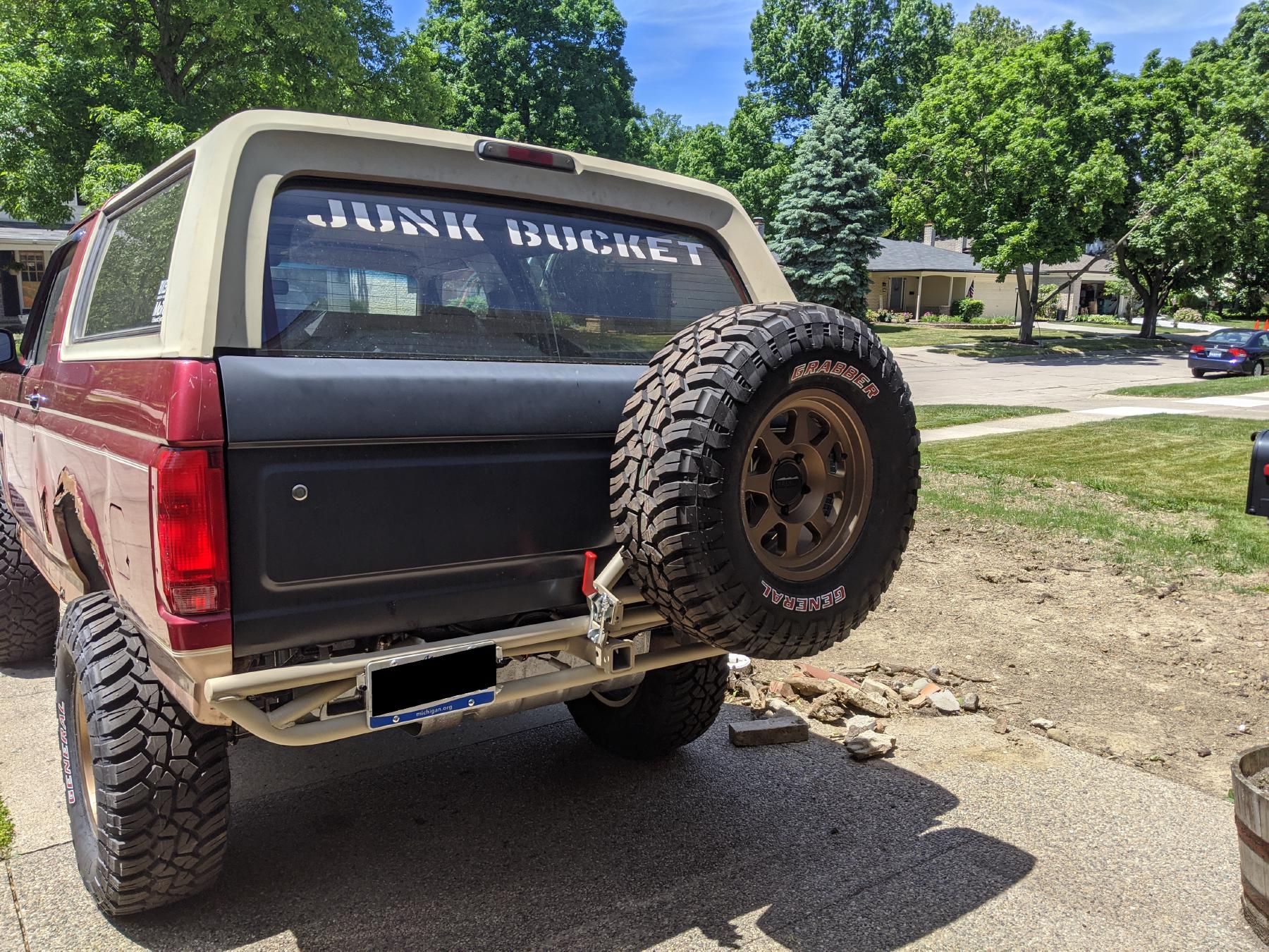 Finished and painted bumper