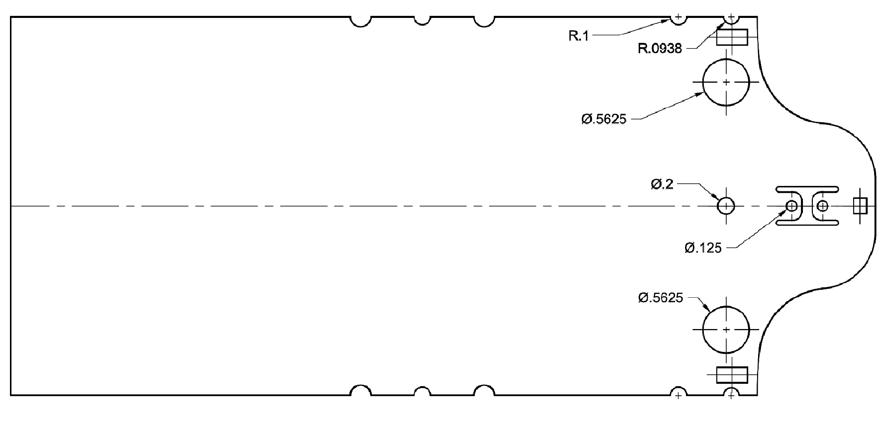 Template created from CAD and laid onto sinktube